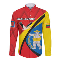 Lithuania Marijampole County Long Sleeve Button Shirt Marijampoles apskritis