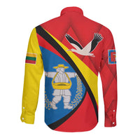 Lithuania Marijampole County Long Sleeve Button Shirt Marijampoles apskritis