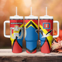Lithuania Marijampole County Tumbler With Handle Marijampoles Apskritis LT17 - Wonder Print Shop