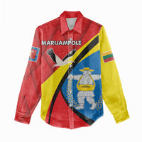Lithuania Marijampole County Women Casual Shirt Marijampoles apskritis LT17 - Wonder Print Shop