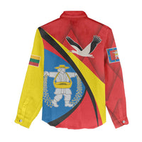 Lithuania Marijampole County Women Casual Shirt Marijampoles apskritis LT17 - Wonder Print Shop