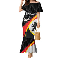 Lithuania Siauliai County Family Matching Mermaid Dress and Hawaiian Shirt Siauliu Apskritis