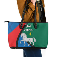Lithuania Utena County Leather Tote Bag Utenos Apskritis