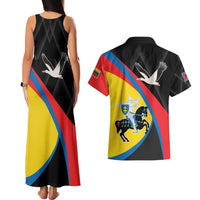 Lithuania Vilnius County Couples Matching Tank Maxi Dress and Hawaiian Shirt Vilniaus Apskritis