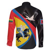 Lithuania Vilnius County Family Matching Off Shoulder Maxi Dress and Hawaiian Shirt Vilniaus Apskritis