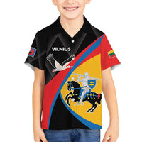 Lithuania Vilnius County Family Matching Summer Maxi Dress and Hawaiian Shirt Vilniaus Apskritis