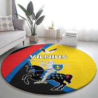 Lithuania Vilnius County Round Carpet Vilniaus Apskritis LT17 - Wonder Print Shop