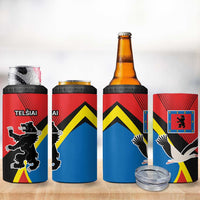 Lithuania Telsiai County 4 in 1 Can Cooler Tumbler Telsiu Apskritis