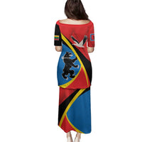 Lithuania Telsiai County Family Matching Puletasi and Hawaiian Shirt Telsiu Apskritis