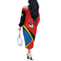 Lithuania Telsiai County Off The Shoulder Long Sleeve Dress Telsiu Apskritis