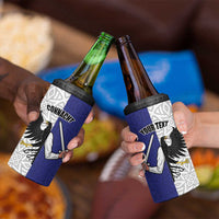 Personalized Ireland Connacht Black Eagle and Armed hand 4 in 1 Can Cooler Tumbler Connachta Flag Style with Celtic Patern