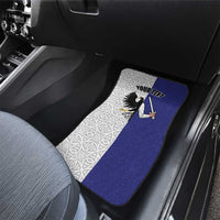 Personalized Ireland Connacht Black Eagle and Armed hand Car Mats Connachta Flag Style with Celtic Patern