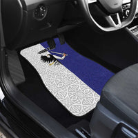 Personalized Ireland Connacht Black Eagle and Armed hand Car Mats Connachta Flag Style with Celtic Patern