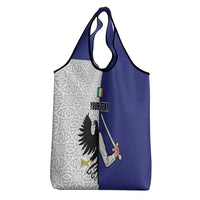 Personalized Ireland Connacht Black Eagle and Armed hand Grocery Bag Connachta Flag Style with Celtic Patern