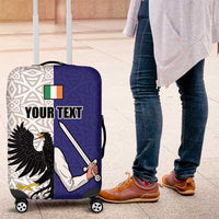 Personalized Ireland Connacht Black Eagle and Armed hand Luggage Cover Connachta Flag Style with Celtic Patern