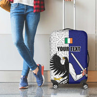 Personalized Ireland Connacht Black Eagle and Armed hand Luggage Cover Connachta Flag Style with Celtic Patern