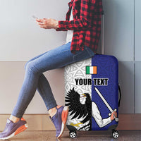 Personalized Ireland Connacht Black Eagle and Armed hand Luggage Cover Connachta Flag Style with Celtic Patern