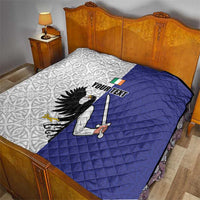 Personalized Ireland Connacht Black Eagle and Armed hand Quilt Connachta Flag Style with Celtic Patern