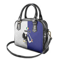 Personalized Ireland Connacht Black Eagle and Armed hand Shoulder Handbag Connachta Flag Style with Celtic Patern