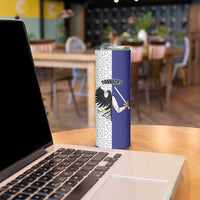 Personalized Ireland Connacht Black Eagle and Armed hand Skinny Tumbler Connachta Flag Style with Celtic Patern