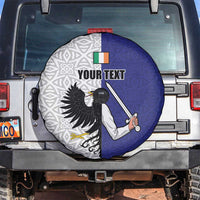 Personalized Ireland Connacht Black Eagle and Armed hand Spare Tire Cover Connachta Flag Style with Celtic Patern