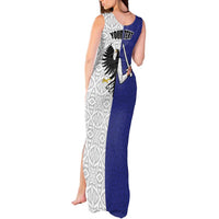 Personalized Ireland Connacht Black Eagle and Armed hand Tank Maxi Dress Connachta Flag Style with Celtic Patern