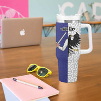 Personalized Ireland Connacht Black Eagle and Armed hand Tumbler With Handle Connachta Flag Style with Celtic Patern