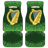 Ireland Leinster Gold Irish Harp with Shamrock Car Mats Laighin Flag With Shamrock Patern