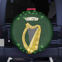 Ireland Leinster Gold Irish Harp with Shamrock Spare Tire Cover Laighin Flag With Shamrock Patern