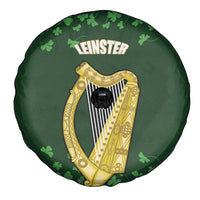 Ireland Leinster Gold Irish Harp with Shamrock Spare Tire Cover Laighin Flag With Shamrock Patern