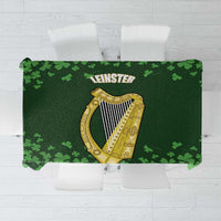 Ireland Leinster Gold Irish Harp with Shamrock Tablecloth Laighin Flag With Shamrock Patern