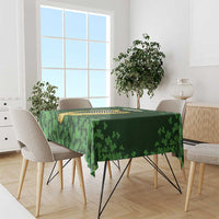 Ireland Leinster Gold Irish Harp with Shamrock Tablecloth Laighin Flag With Shamrock Patern
