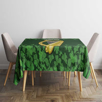Ireland Leinster Gold Irish Harp with Shamrock Tablecloth Laighin Flag With Shamrock Patern
