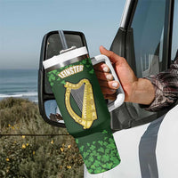 Ireland Leinster Gold Irish harp with Shamrock Tumbler With Handle Laighin Flag With Shamrock Patern
