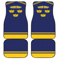 Personalized Ireland Munster Three Gold Crowns Car Mats An Mhumhain Flag Three Gold Crowns