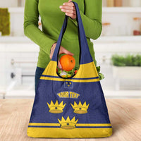Personalized Ireland Munster Three Gold Crowns Grocery Bag An Mhumhain Flag Three Gold Crowns