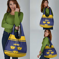 Personalized Ireland Munster Three Gold Crowns Grocery Bag An Mhumhain Flag Three Gold Crowns