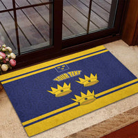 Personalized Ireland Munster Three Gold Crowns Rubber Doormat An Mhumhain Flag Three Gold Crowns