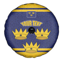 Personalized Ireland Munster Three Gold Crowns Spare Tire Cover An Mhumhain Flag Three Gold Crowns