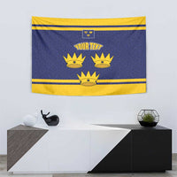Personalized Ireland Munster Three Gold Crowns Tapestry An Mhumhain Flag Three Gold Crowns