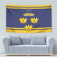 Personalized Ireland Munster Three Gold Crowns Tapestry An Mhumhain Flag Three Gold Crowns