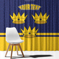 Personalized Ireland Munster Three Gold Crowns Window Curtain An Mhumhain Flag Three Gold Crowns