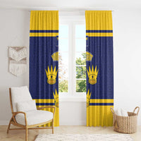 Personalized Ireland Munster Three Gold Crowns Window Curtain An Mhumhain Flag Three Gold Crowns