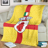 Personalized Ireland Ulster Blanket Ulaidh Flag With Celtic Patern