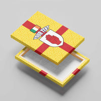 Personalized Ireland Ulster Canvas Wall Art Ulaidh Flag With Celtic Patern