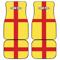 Personalized Ireland Ulster Car Mats Ulaidh Flag With Celtic Patern