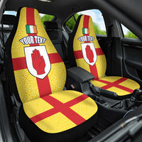 Personalized Ireland Ulster Car Seat Cover Ulaidh Flag With Celtic Patern