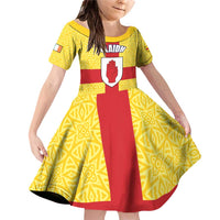 Personalized Ireland Ulster Family Matching Off Shoulder Short Dress and Hawaiian Shirt Ulaidh Flag With Celtic Patern