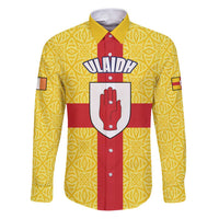 Personalized Ireland Ulster Family Matching Puletasi and Hawaiian Shirt Ulaidh Flag With Celtic Patern