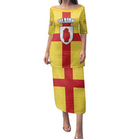 Personalized Ireland Ulster Family Matching Puletasi and Hawaiian Shirt Ulaidh Flag With Celtic Patern